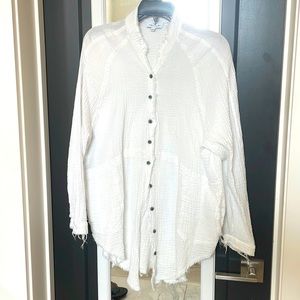 Urban Daisy long sleeve linen shirt